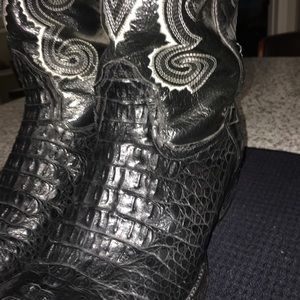 Custom made alligator boots